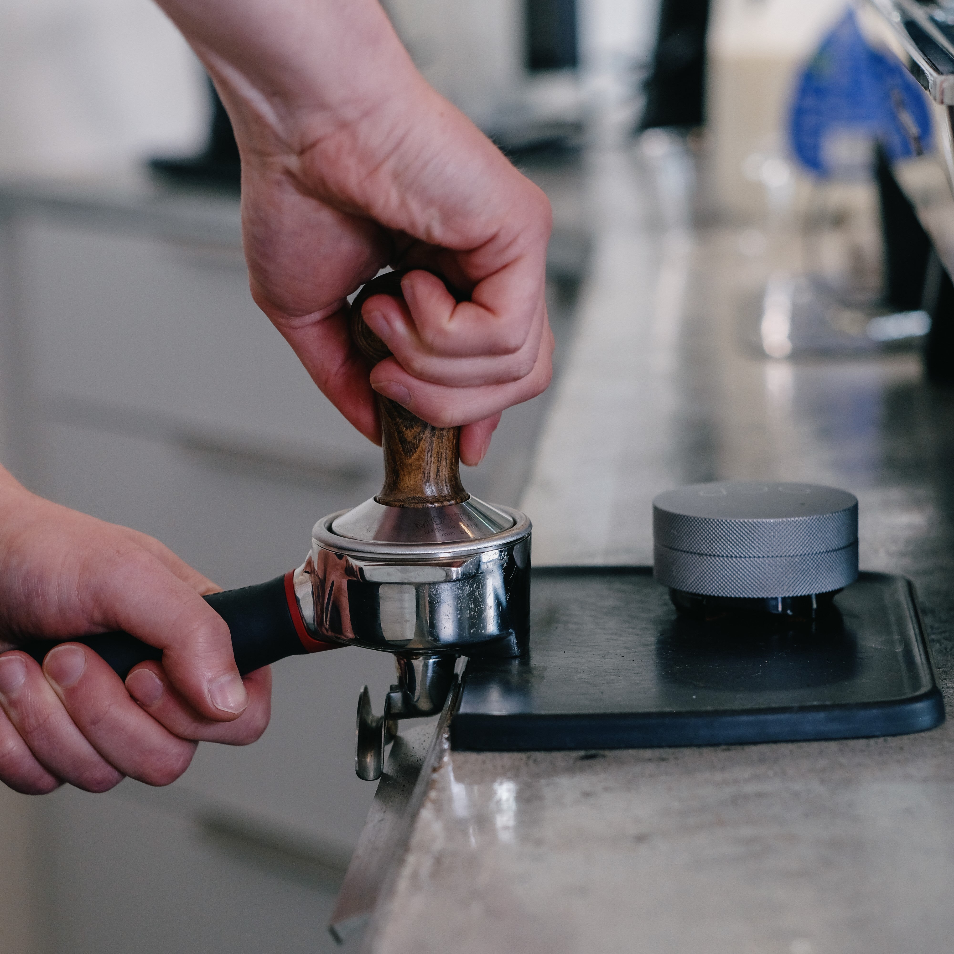 flat bottom 58.4mm tamper
