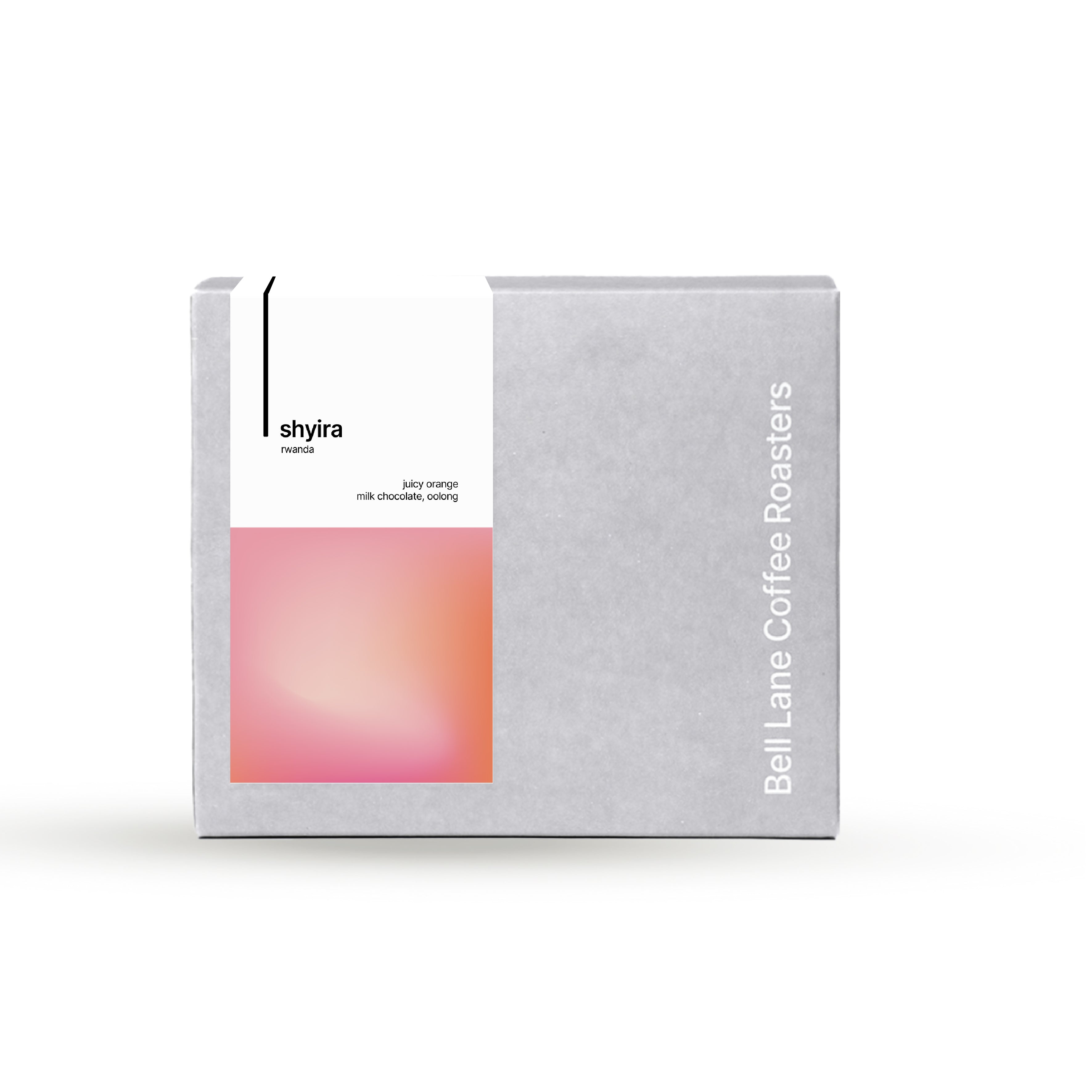 Bell Lane Coffee Roasters shyira chocolate packaging on a white background