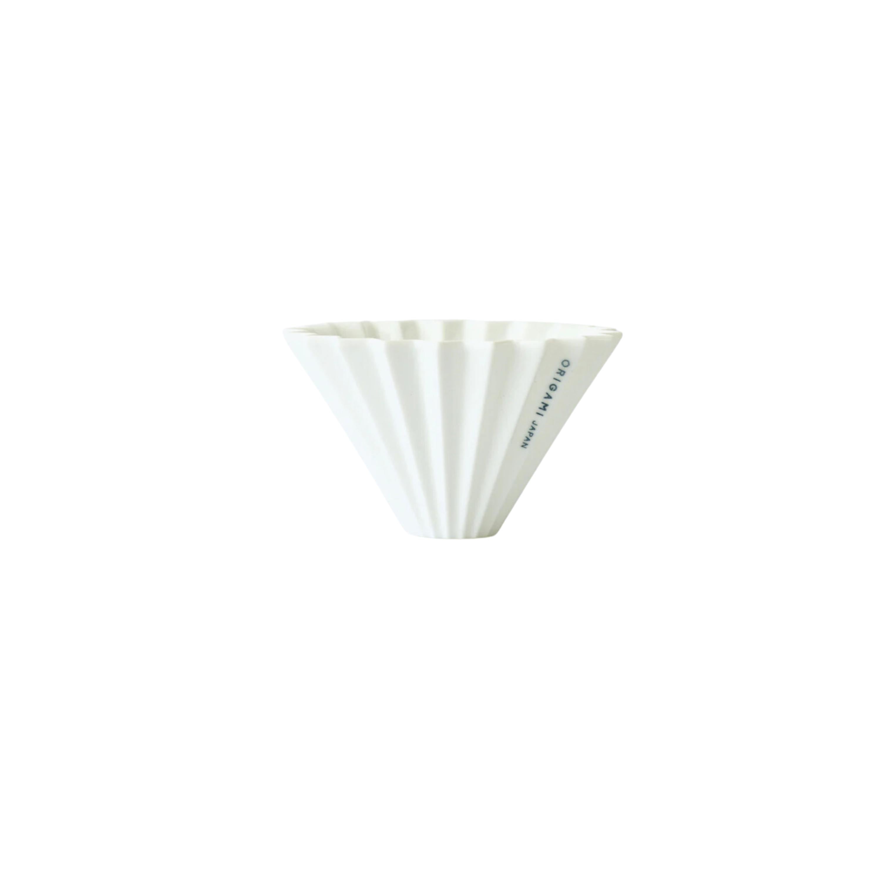 white origami dripper