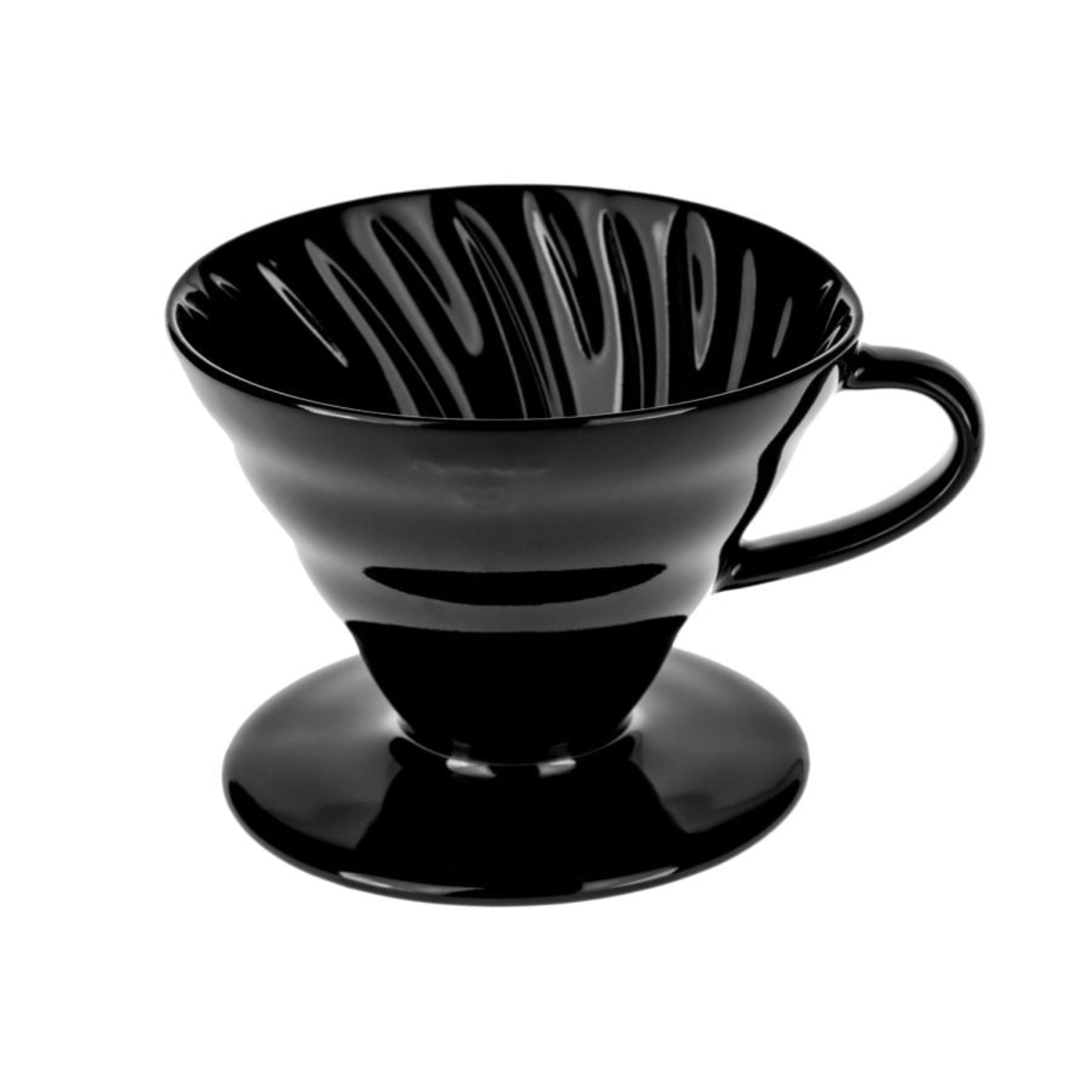 Close-up of Hario × Tetsu V60 internal rib design