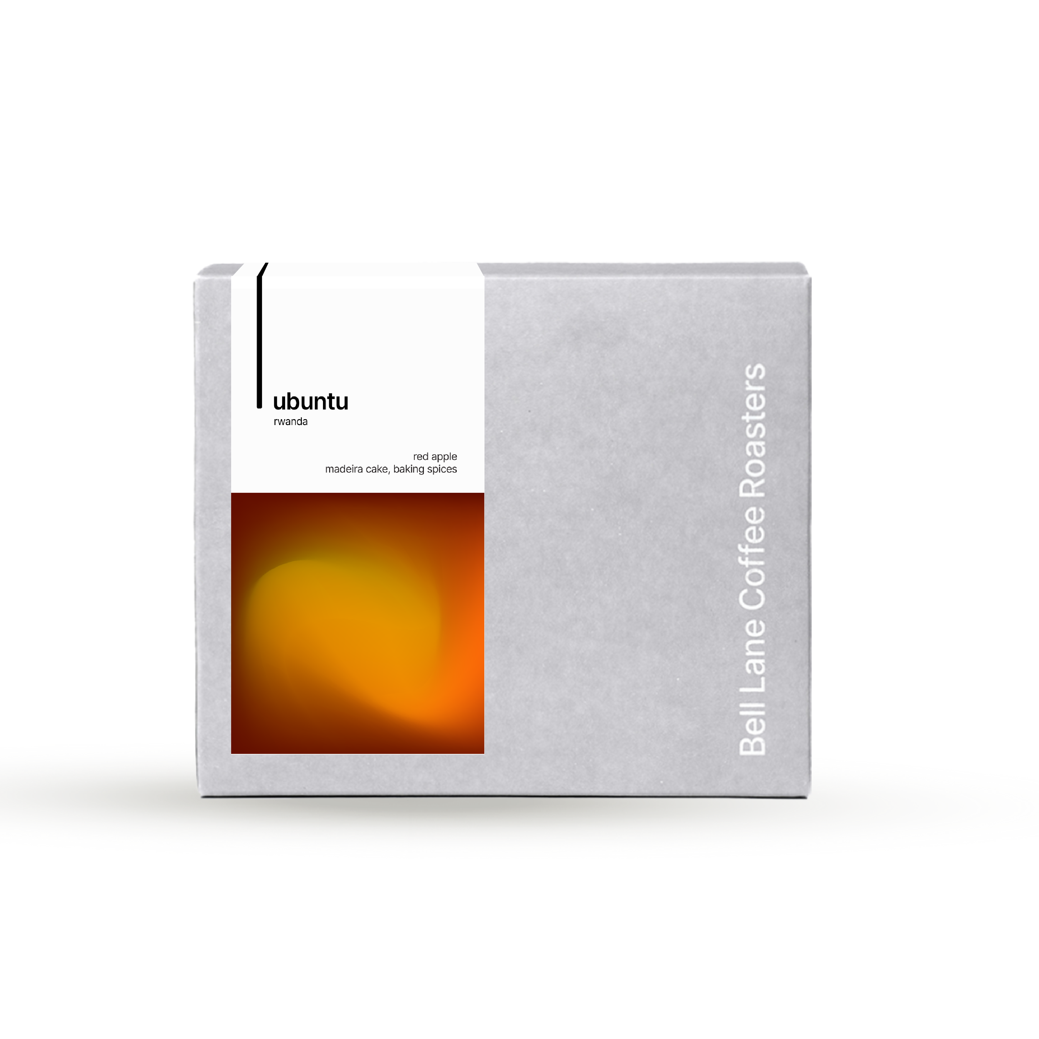 Bell Lane Coffee Roasters coffee package with Ubuntu branding on a white background