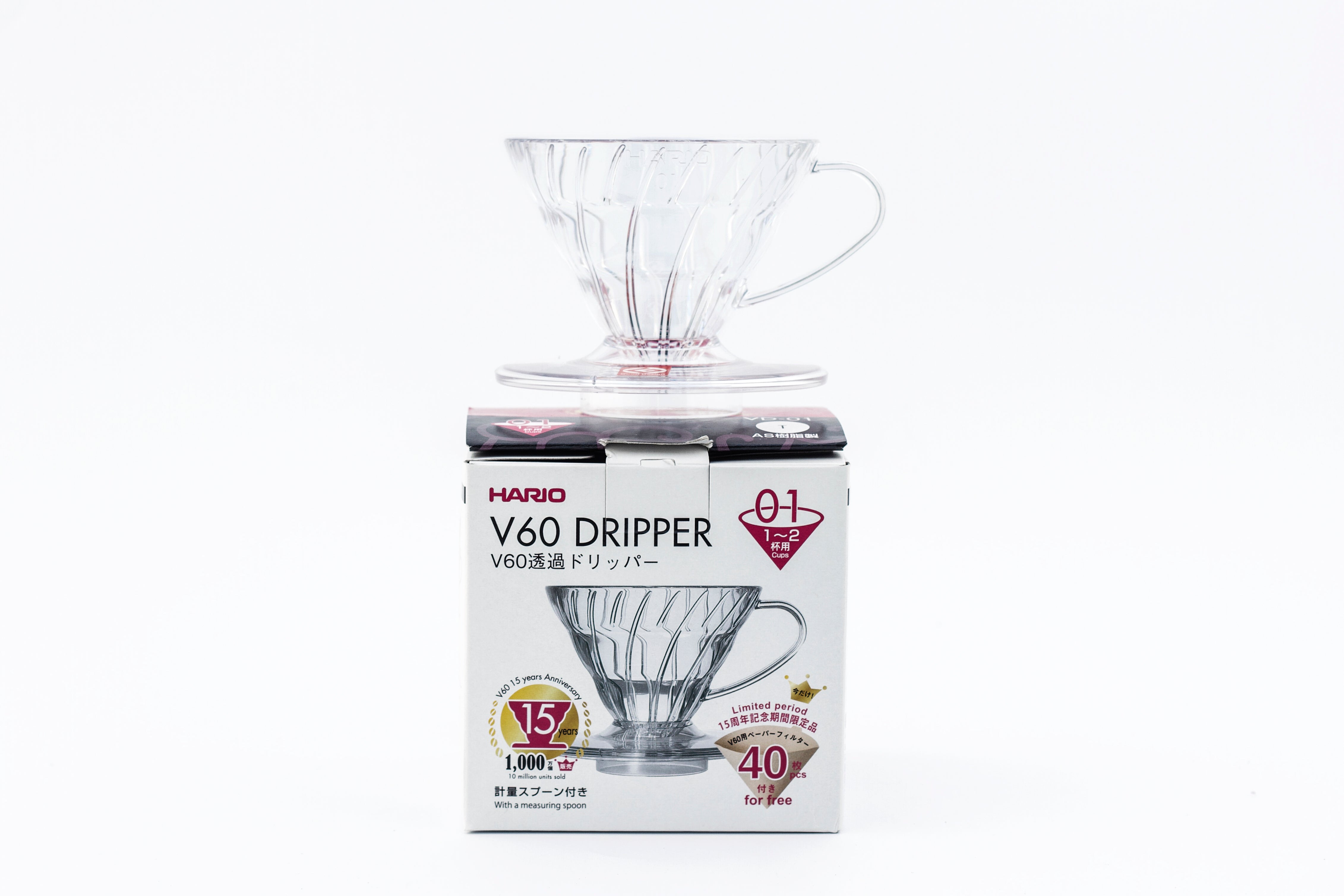 Hario V60 Dripper Clear plastic